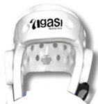 Taekwondo Head Guard Dipped Foam White